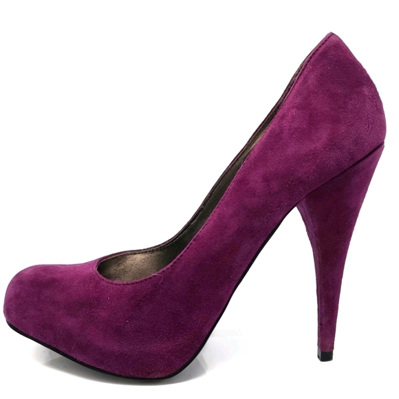Steve Madden TRINITIE Suede 5" Stiletto Heels Size 7M Purple - Picture 2 of 9